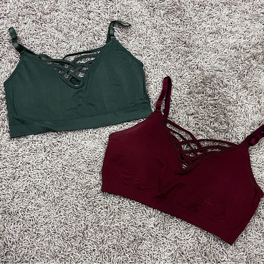 Brand new Zenana Outfitters size L/XL Bralettes